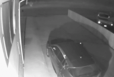 午夜街头出现神秘生物，走路姿势极其诡异！