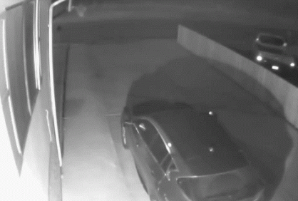 午夜街头出现神秘生物,走路姿势极其诡异!