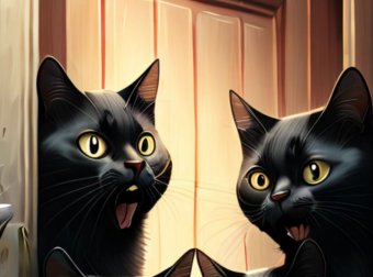 一堆猫聚集在门口叫，我一直醒不来